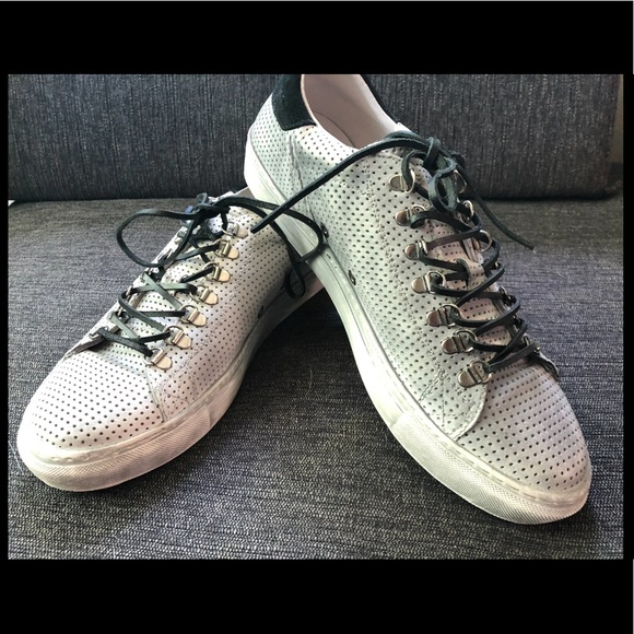 Rogue Light Grey lace-up round toe sneakers - Picture 1 of 7